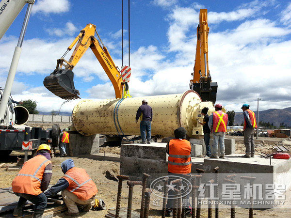 球磨機(jī)生產(chǎn)現(xiàn)場(chǎng)