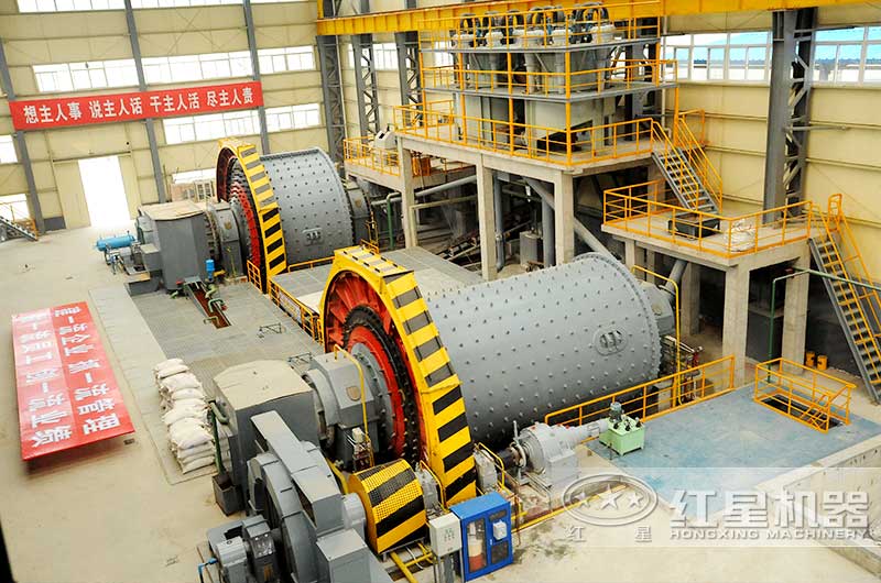 球磨機作業(yè)現(xiàn)場