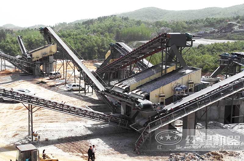 瓜米石生產(chǎn)線在建現(xiàn)場實拍