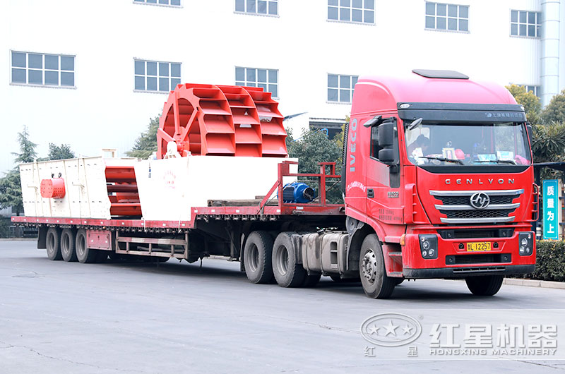 山沙洗砂機準備發(fā)往廣東