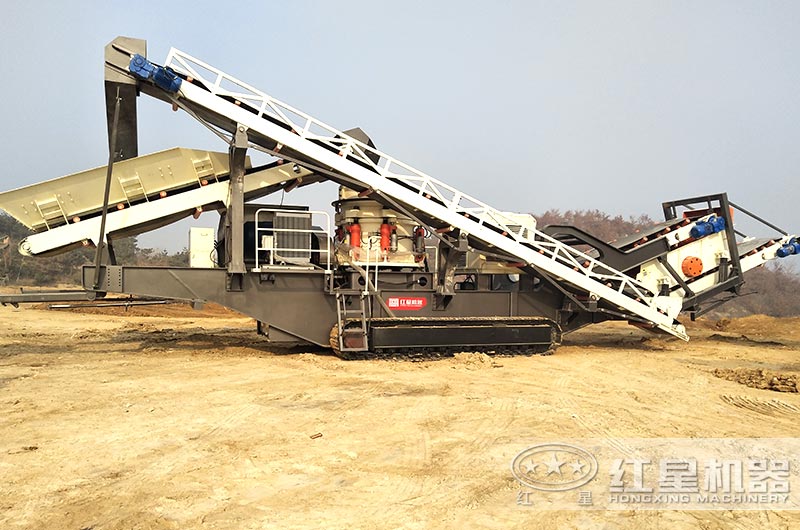 移動(dòng)式粉石子機(jī)實(shí)拍圖