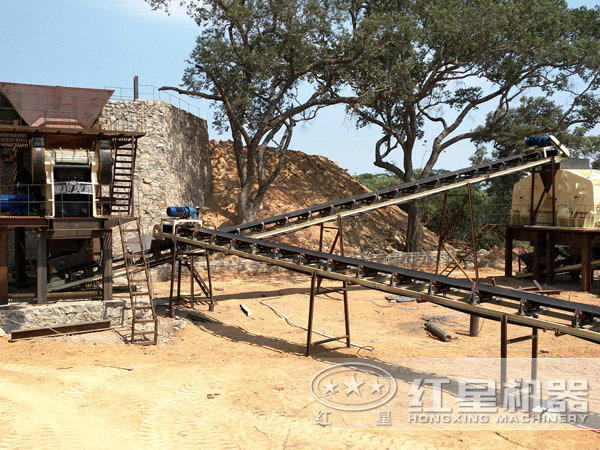 山東客戶方解石生產(chǎn)現(xiàn)場(chǎng)