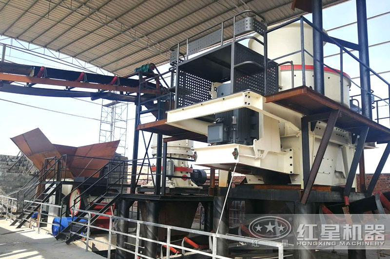 河北客戶大型機(jī)制砂廠