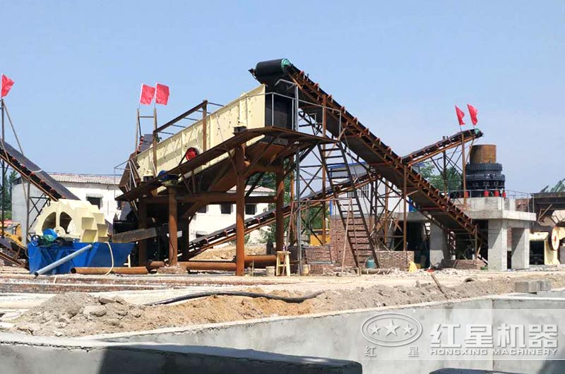 洗砂機(jī)生產(chǎn)現(xiàn)場圖