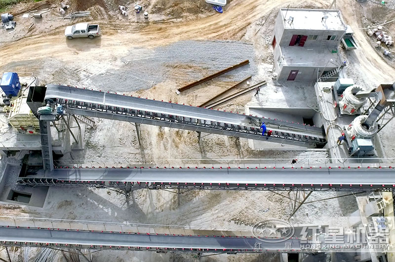 俯瞰桐柏破碎生產線現場