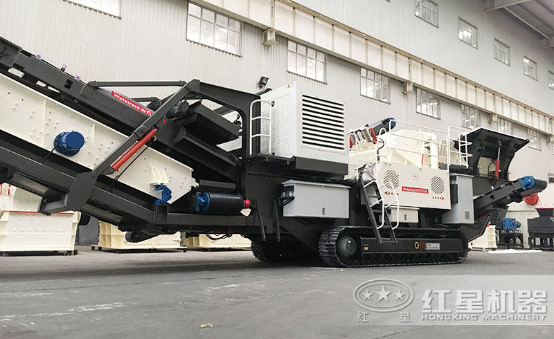 履帶式移動砂石粉碎機(jī)