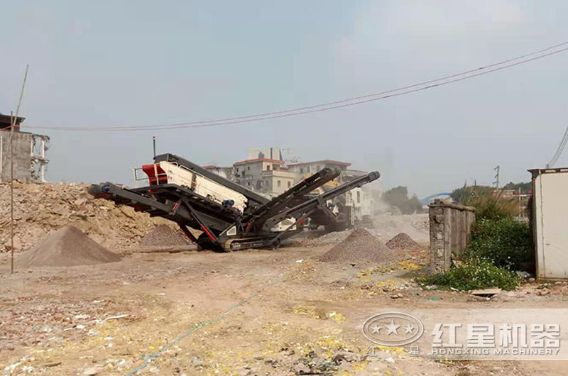 建筑廢料處理現場